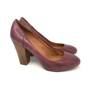 Madewell Frankie Pumps Purple Maroon Leather 8.5